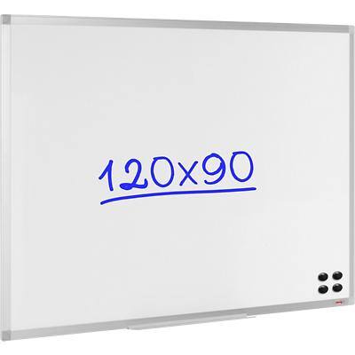 Viking Wall Mountable Magnetic Whiteboard Lacquered Steel 120 x 90 cm