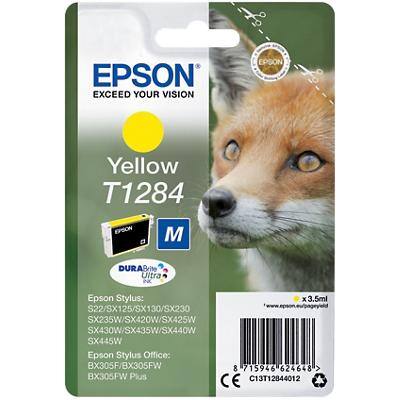 Epson T1284 Original Ink Cartridge C13T12844012 Yellow