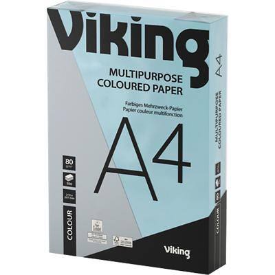 Viking Multipurpose A4 Coloured Paper Blue 80 gsm 500 Sheets