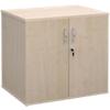 Dams International Double Door Cupboard Lockable with 2 Shelves Melamine DHCCM 800 x 600 x 725mm Maple