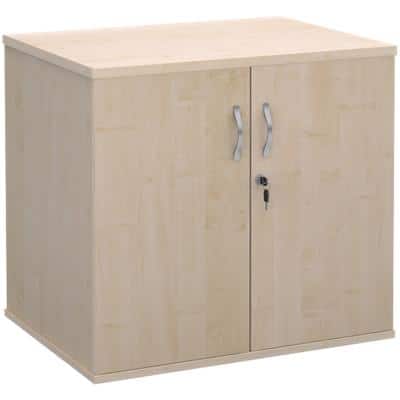 Dams International Double Door Cupboard Lockable with 2 Shelves Melamine DHCCM 800 x 600 x 725mm Maple
