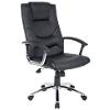 Realspace Permanent Contact Executive Chair with Armrest and Adjustable Seat Rotterdam Bonded Leather Black