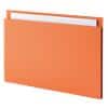 Guildhall Square Cut Folder FS315-ORGZ Foolscap Manila 24.2 (W) x 35 (H) cm Orange Pack of 100