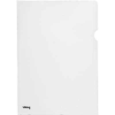 Viking Cut Flush Folder A4 Transparent Polypropylene 120 Microns Pack of 100