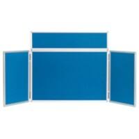 Freestanding Tabletop Display Stand Nyloop Fabric Lightweight 923 x 223mm Blue