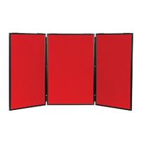 Freestanding Display Stand Nyloop Fabric Lightweight 610 x 915 mm Red