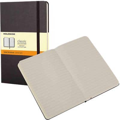Moleskine Notebook A5 Ruled Casebound Cardboard Hardback Black 240 Pages