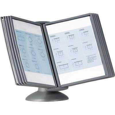 DURABLE Sherpa Display Panel System 10 Panels A4 Desk Mounted Plastic Silver