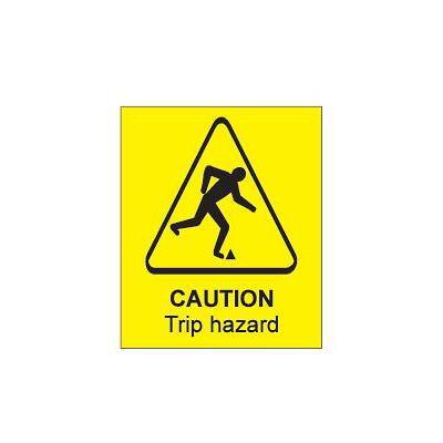 Warning Sign Trip Hazard PVC 12.5 x 15 cm
