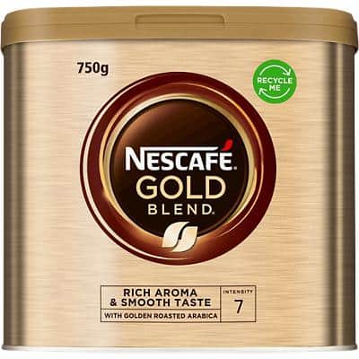 Nescafé Gold Blend Rich & Smooth Caffeinated Instant Coffee Can Ground Medium 750 g