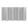 Concertina Screen with 9 Screens Grey 560 x 1,800 mm