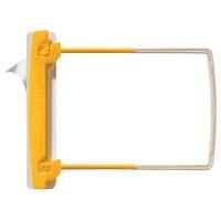 Djois JalemaClip Archive-Clips Clip Stickup Yellow / White plastic 6.8 x 24.5 cm Pack of 100