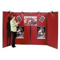 Jumbo Freestanding Display Stand 914 x 1829mm Red