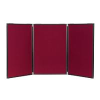 Freestanding Display Stand Nyloop Fabric Lightweight 610 x 915 mm Wine