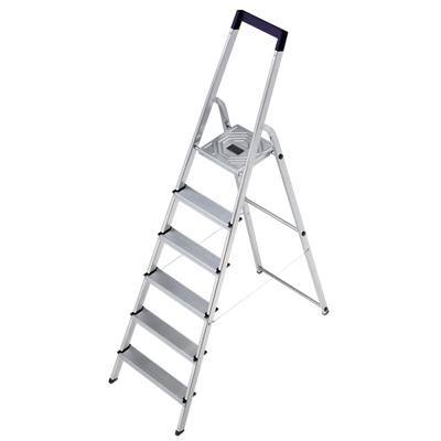 Hailo Ladder L20 Silver 6 Steps 51 x 303 cm
