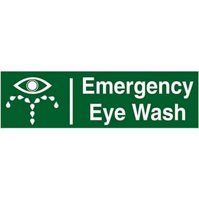 First Aid Sign Eye Wash Self Adhesive PVC 30 x 10 cm