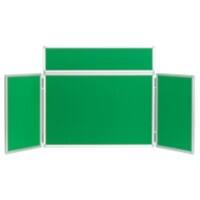 Freestanding Tabletop Display Stand Nyloop Fabric Lightweight 923 x 223mm Green