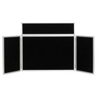 Freestanding Tabletop Display Stand Nyloop Fabric 923 x 223mm Black