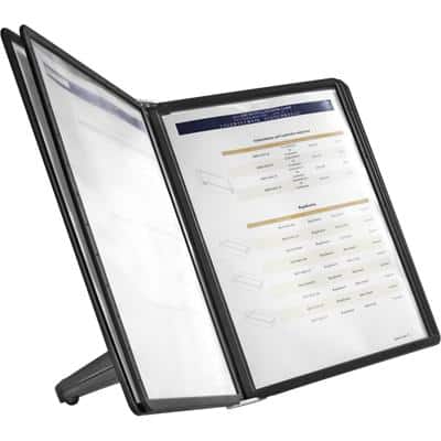DURABLE Sherpa Display Panel System 5 Panels A4 Plastic Black