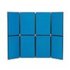 Freestanding Display Stand PVC 8 Panel 610 x 915mm Blue