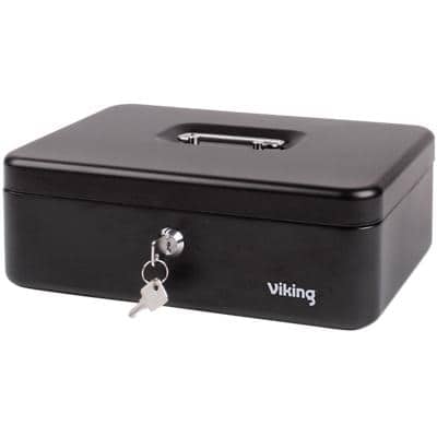 Viking Money Box with Key Lock 300 x 210 x 100mm Black
