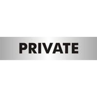 Office Sign Private PVC 19 x 4.5 cm
