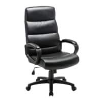 Viking Malaga Executive Chair Basic Tilt Bonded leather Fixed Armrest Height Adjustable Seat Black 110 kg