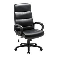 Viking Malaga Executive Chair Basic Tilt Bonded leather Fixed Armrest Height Adjustable Seat Black 110 kg