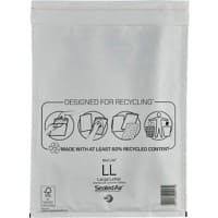 Mail Lite Mailing Bag Non standard White Plain 230 (W) x 330 (H) mm Peel and Seal 112 gsm Pack of 50