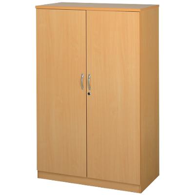Largo Regular Door Cupboard Lockable with 3 Shelves Melamine Deluxe 1020 x 550 x 1600mm Maple
