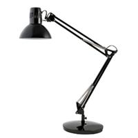 Alba Architect Freestanding Desk Lamp Fluorescent, LED Black Main 260 x 260 x 890 mm