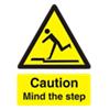 Warning Sign Mind The Step Plastic 20 x 15 cm