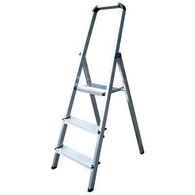 Ladder 3 Tread Silver 3 Steps 46 x 128 cm