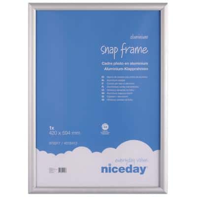 Niceday Wall Mountable Snap Frame 978917 Special Format 450 x 624 mm Silver