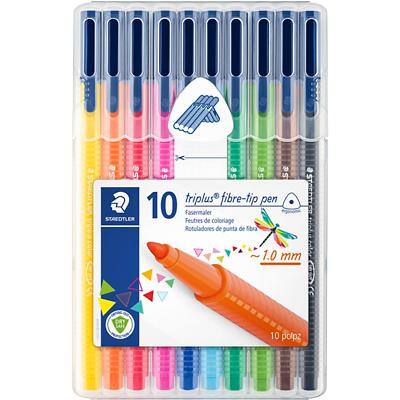 Staedtler Triplus Fineliner Pen Assorted Colours Desktop Pack of 10