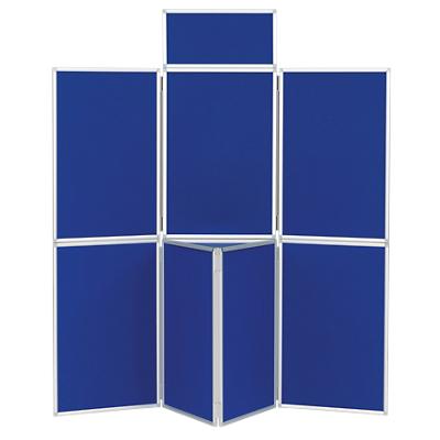 Freestanding Display Stand Nyloop Fabric Foldaway 923 x 316mm Blue