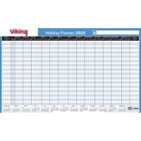 Viking Holiday Planner 2024 Landscape Blue English 74.8 x 48.3 cm