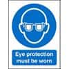 Mandatory Sign Eye Protection Must Be Worn Self Adhesive PVC 15 (W) x 20 (H) cm