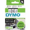 DYMO D1 Labelling Tape Authentic 40913 S0720680 Adhesive Black on White 9 mm x 7 m