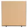 Freestanding Screen Fabric Wrapped 1500 x 1500 mm Brown