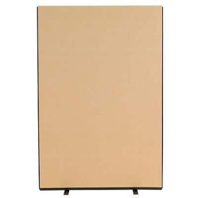 Freestanding Screen Fabric Wrapped 1200 x 1800 mm Brown