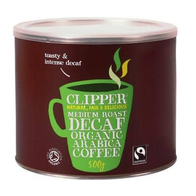 Clipper Decaffeinated Instant Coffee Tin 500 g
