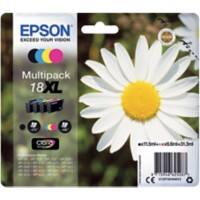 Epson 18XL Original Ink Cartridge C13T18164012 Black& 3 Colours Multipack Pack of 4