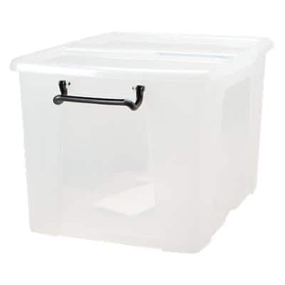 Strata Storage Box Smart 40 L Transparent Plastic 39.5 x 50 x 32 cm