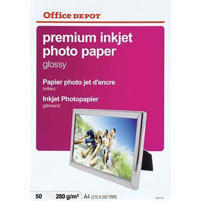 Office Depot Premium Photo Paper Glossy A4 280gsm White