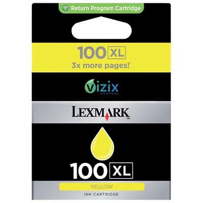 Lexmark 100XL Original Ink Cartridge 14N1071E Yellow