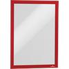 DURABLE DURAFRAME A4 Display Frame Adhesive, Magnetic Red PVC (Polyvinyl Chloride) 487203 23.4 (W) x 0.6 (D) x 32.6 (H) cm Pack of 2