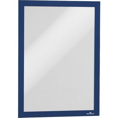 DURABLE DURAFRAME A4 Display Frame Adhesive, Magnetic Blue PVC (Polyvinyl Chloride) 487207 23.4 (W) x 0.6 (D) x 32.6 (H) cm Pack of 2