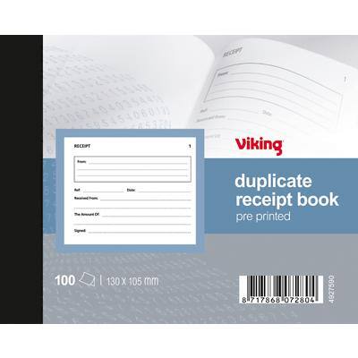 Viking Ruled Duplicate Invoice Book Special format 100 Sheets