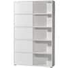 Germania Bookshelf Cabinet Slider H196 Oak White, Beech 1,200 x 350 x 1,960 mm